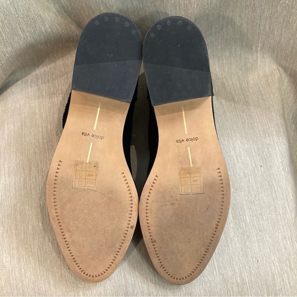 DOLCE VITA  Sz 10 Tucker Onyx Colourway Suede Leather Ankle Booties - Picture 7 of 10